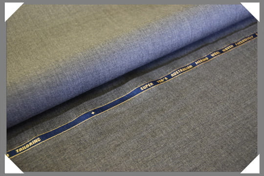 Lt. Grey Super 120's Fabric