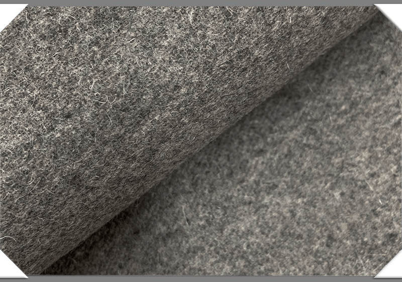 Charcoal Wool Coating Fabric