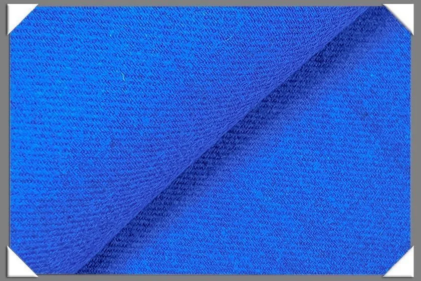 Royal Blue Wool Blend Flannel Fabric