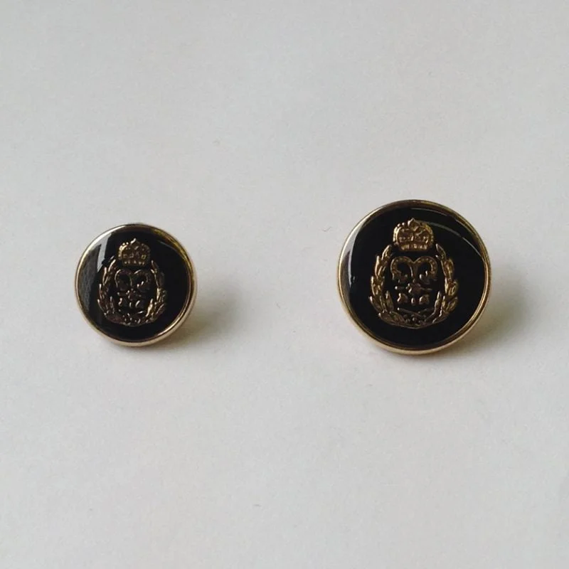 Crown Metal Buttons