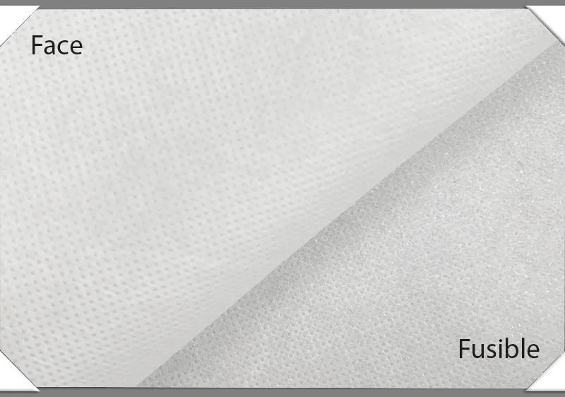 Stiff Medium Weight Fusible Non-Woven Interfacing 60" - White