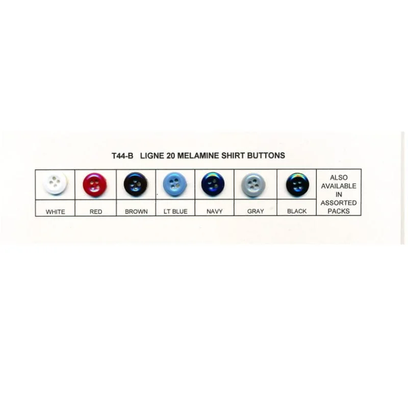 Melamine Shirt/Blouse Buttons - Ligne 20