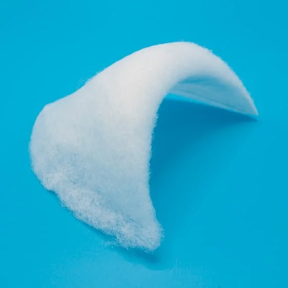 Molded Fiber Shoulder Pads - 1"