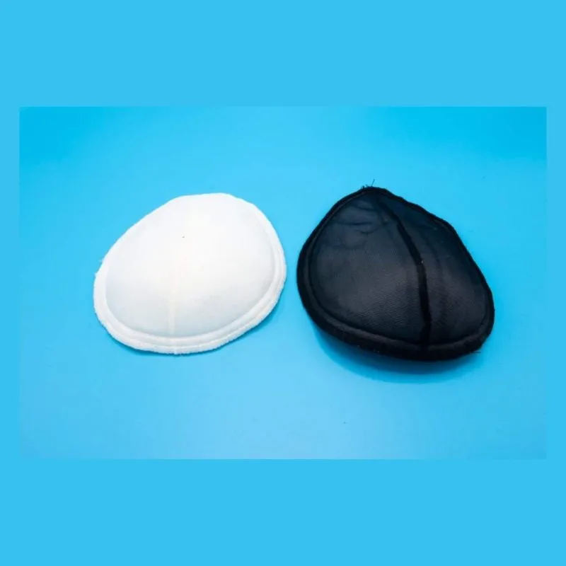 Covered Molded Raglan Shoulder Pads 1/2" - Black or Cream